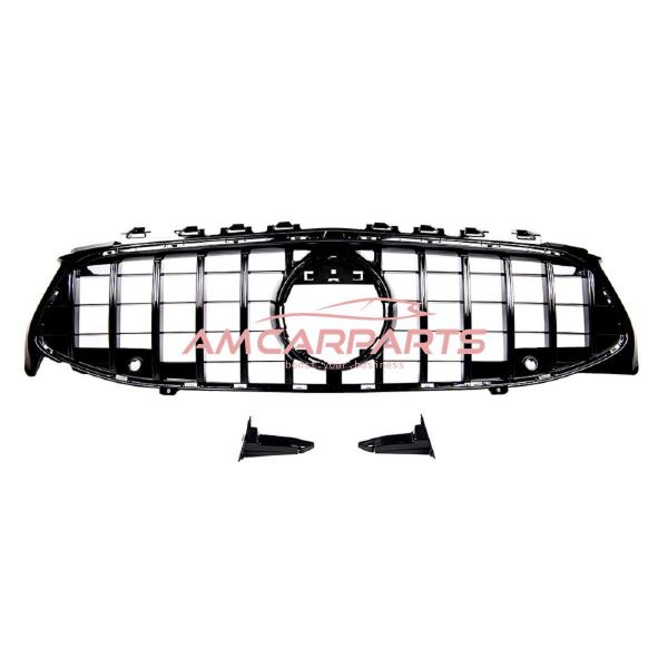 Upgrade Design Kühlergrill / Sportgrill passend für Mercedes Benz CLA C118 / X118 19+ Hochglanz schwarz
