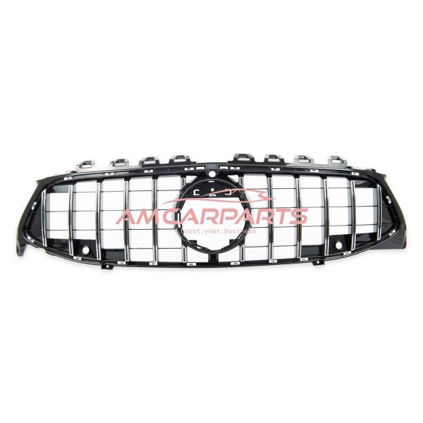 Upgrade Design Kühlergrill / Sportgrill passend für Mercedes Benz CLA C118 / X118 19+ Hochglanz schwarz / chrom