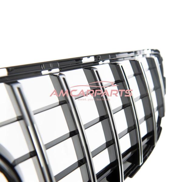 Upgrade Design Kühlergrill / Sportgrill für Mercedes Benz CLS (C218) Facelift 14-18 Hochglanz schwarz / chrom