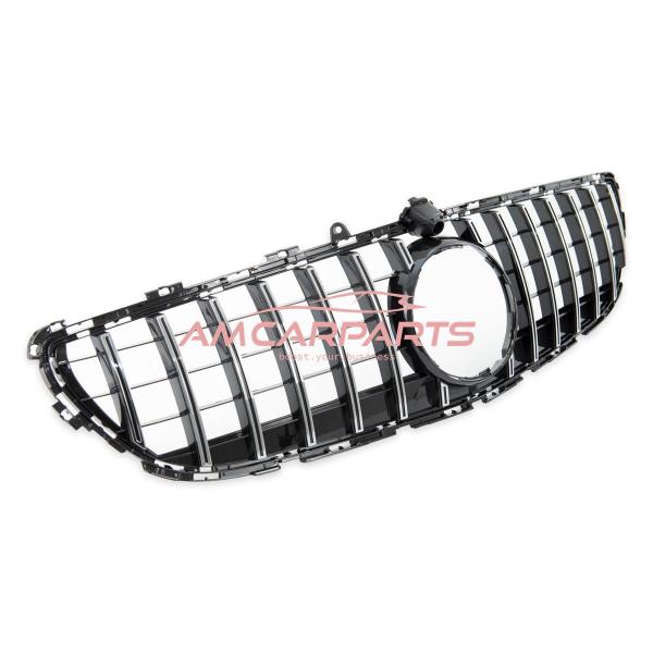 Upgrade Design Kühlergrill / Sportgrill für Mercedes Benz CLS (C218) Facelift 14-18 Hochglanz schwarz / chrom