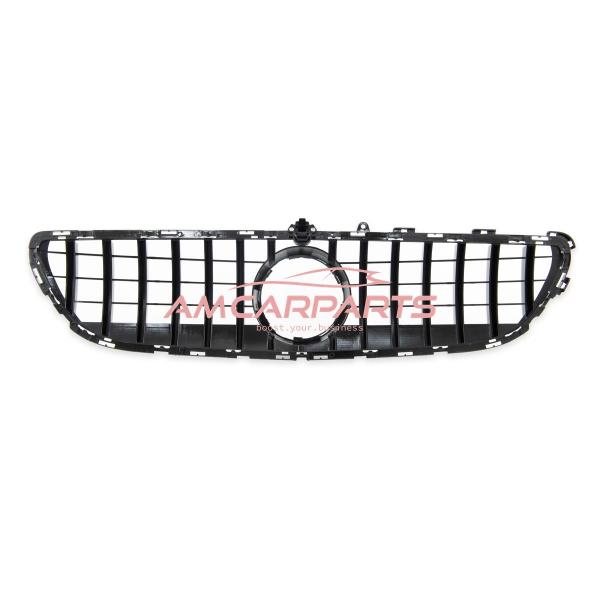 Upgrade Design Kühlergrill / Sportgrill für Mercedes Benz CLS (C218) Facelift 14-18 Hochglanz schwarz / chrom