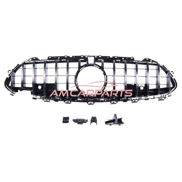 Upgrade Design Kühlergrill / Sportgrill für Mercedes CLS (C257) 18+ Hochglanz schwarz / chrom