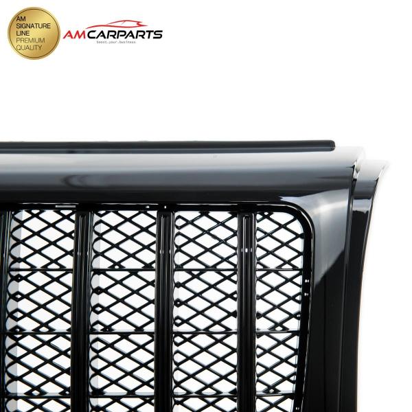 Upgrade Design Kühlergrill / Sportgrill für Mercedes G-Klasse W463 90-18 Hochglanz schwarz