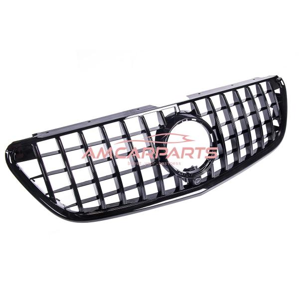 Upgrade Design Kühlergrill / Sportgrill für Mercedes V-Klasse / Vito W447 Vor-Facelift 14-19 Hochglanz schwarz