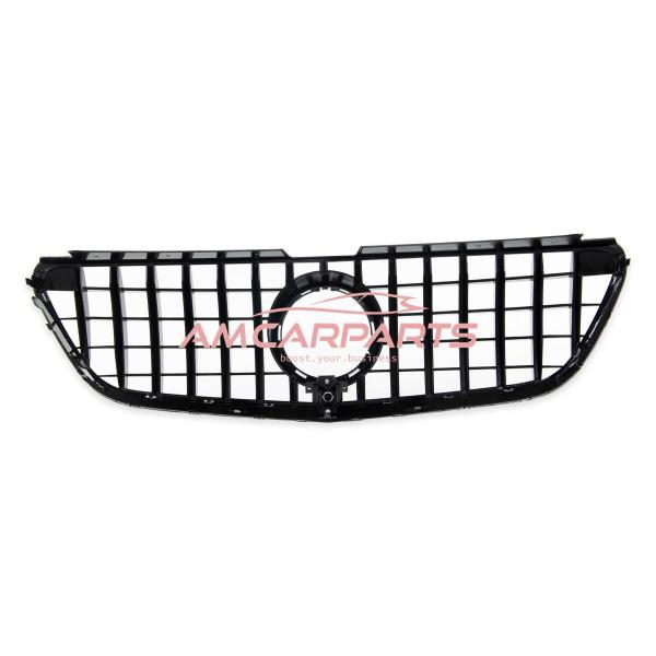 Upgrade Design Kühlergrill / Sportgrill für Mercedes V-Klasse / Vito W447 Vor-Facelift 14-19 Hochglanz schwarz / chrom
