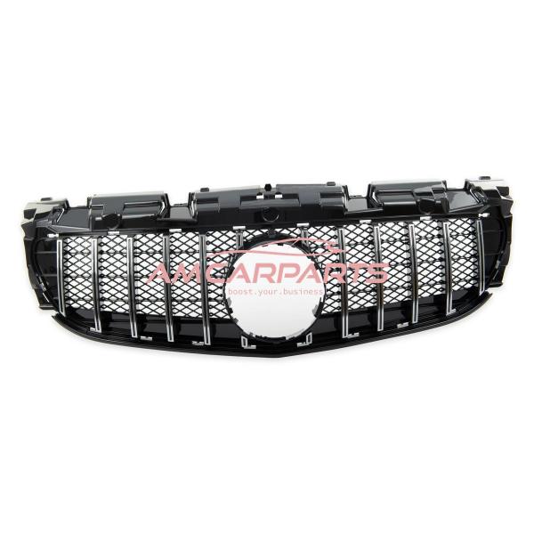 Upgrade Design Kühlergrill / Sportgrill passend für Mercedes Benz SLC R172 Facelift 16-20 Hochglanz schwarz / chrom