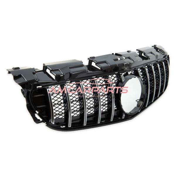 Upgrade Design Kühlergrill / Sportgrill passend für Mercedes Benz SLC R172 Facelift 16-20 Hochglanz schwarz / chrom