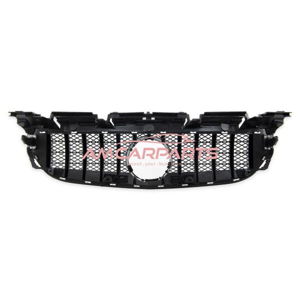 Upgrade Design Kühlergrill / Sportgrill passend für Mercedes Benz SLC R172 Facelift 16-20 Hochglanz schwarz / chrom