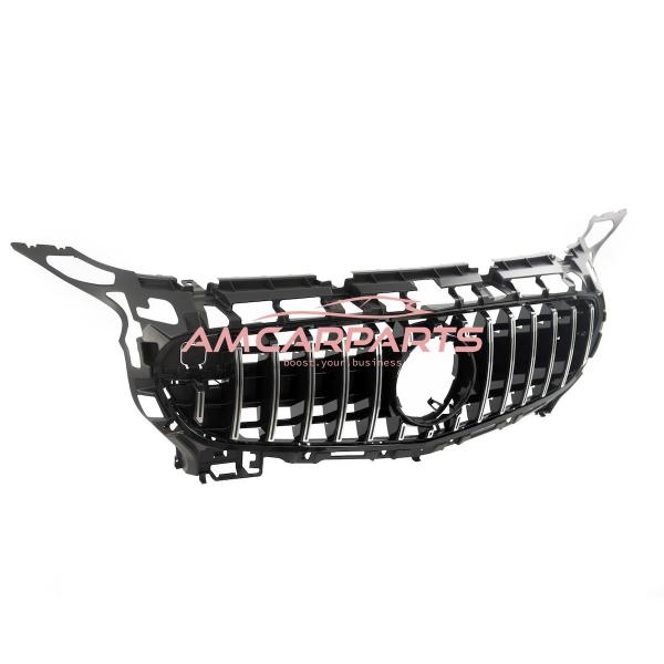 Upgrade Design Kühlergrill / Sportgrill für Mercedes GT (C190) 15-17 Hochglanz schwarz / chrom
