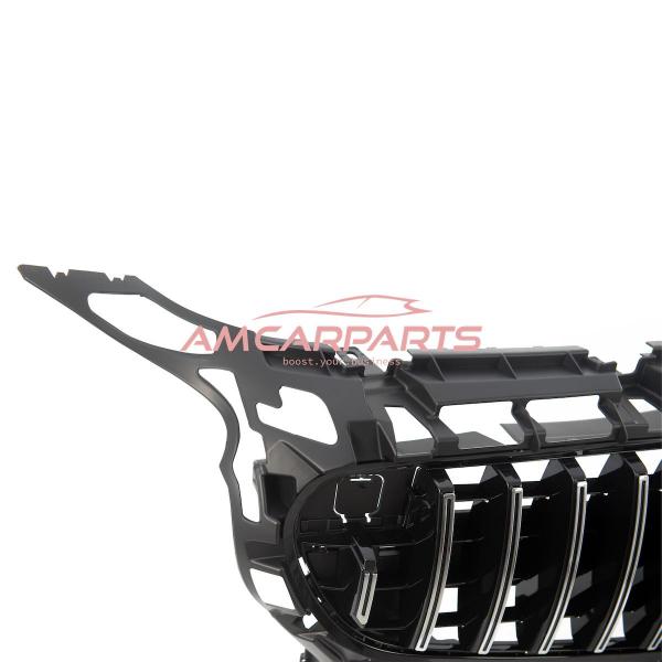 Upgrade Design Kühlergrill / Sportgrill für Mercedes GT (C190) 15-17 Hochglanz schwarz / chrom
