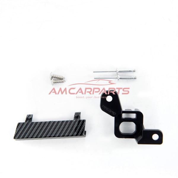 Upgrade Design Kühlergrill / Sportgrill für Mercedes Benz E-Klasse W213 / S213 / A238 / C238 Facelift 20-23 Carbon-Optik / Hochglanz schwarz + rote Akzentstreifen