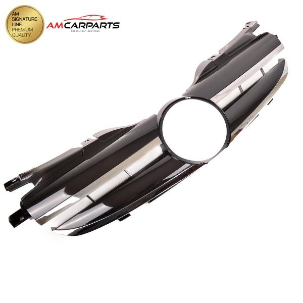 Upgrade Design Kühlergrill / Sportgrill passend für Mercedes Benz SLK R170 96-04 Hochglanz schwarz / chrom