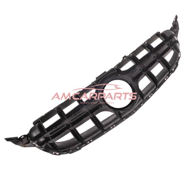 Upgrade Design Kühlergrill / Sportgrill passend für Mercedes Benz C-Klasse W205 / S205 / A205 / C205 Vor-Facelift 14-18 Matt schwarz / Matt silber