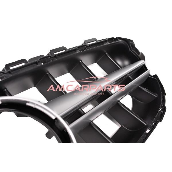 Upgrade Design Kühlergrill / Sportgrill passend für Mercedes Benz C-Klasse W205 / S205 / A205 / C205 Vor-Facelift 14-18 Matt schwarz / Matt silber