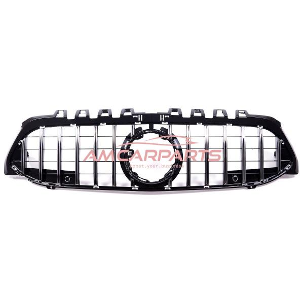 Upgrade Design Kühlergrill / Sportgrill passend für Mercedes Benz A-Klasse V177 / W177 18-22 Hochglanz schwarz / chrom
