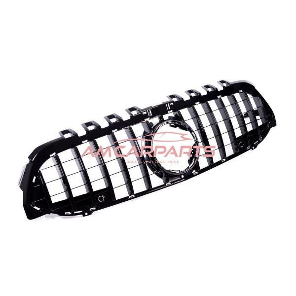 Upgrade Design Kühlergrill / Sportgrill passend für Mercedes Benz A-Klasse V177 / W177 18-22 Hochglanz schwarz