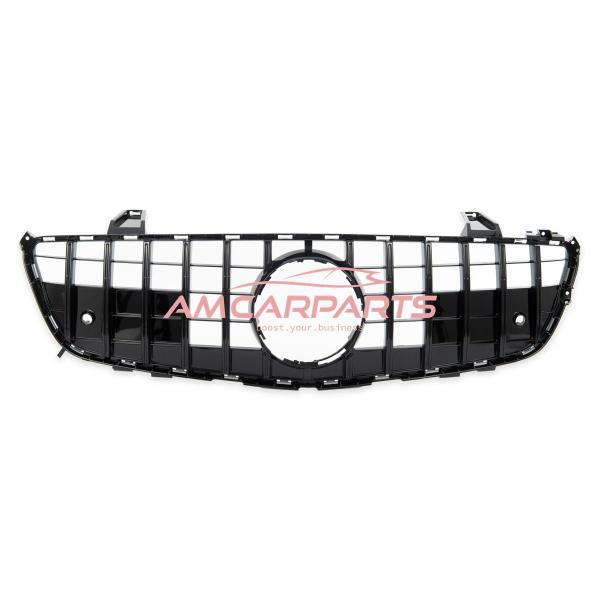 Upgrade Design Kühlergrill / Sportgrill für Mercedes SL (R231) Vor-Facelift 12-15 Hochglanz schwarz