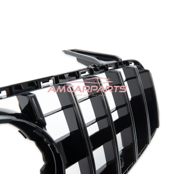 Upgrade Design Kühlergrill / Sportgrill für Mercedes SL (R231) Facelift 15+ Hochglanz schwarz
