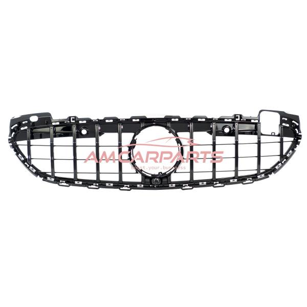 Upgrade Design Kühlergrill / Sportgrill passend für Mercedes Benz C-Klasse W206 / S206 21+ Hochglanz schwarz