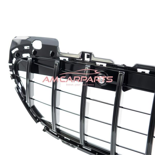 Upgrade Design Kühlergrill / Sportgrill passend für Mercedes Benz C-Klasse W206 / S206 21+ Hochglanz schwarz