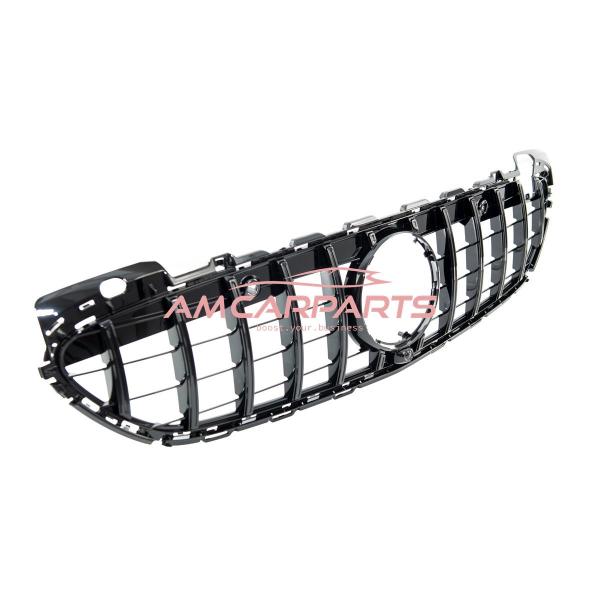 Upgrade Design Kühlergrill / Sportgrill passend für Mercedes Benz C-Klasse W206 / S206 21+ Hochglanz schwarz