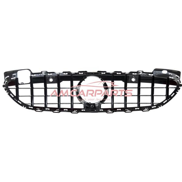 Upgrade Design Kühlergrill / Sportgrill passend für Mercedes Benz C-Klasse W206 / S206 21+ Hochglanz schwarz