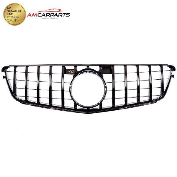 Upgrade Design Kühlergrill / Sportgrill für Mercedes C-Klasse (W204) / C-Klasse (S204) / C-Klasse (C204) 07-15 Hochglanz schwarz