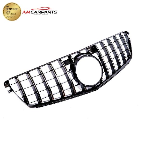 Upgrade Design Kühlergrill / Sportgrill für Mercedes C-Klasse (W204) / C-Klasse (S204) / C-Klasse (C204) 07-15 Hochglanz schwarz / chrom