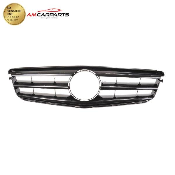 Upgrade Design Kühlergrill / Sportgrill für Mercedes C-Klasse (W204) / C-Klasse (S204) / C-Klasse (C204) 07-15 Hochglanz schwarz