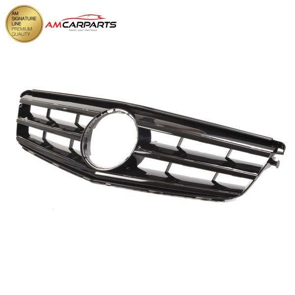 Upgrade Design Kühlergrill / Sportgrill für Mercedes C-Klasse (W204) / C-Klasse (S204) / C-Klasse (C204) 07-15 Hochglanz schwarz