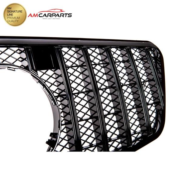 Upgrade Design Kühlergrill / Sportgrill für Mercedes Benz E-Klasse W212 / S212 Vor-Facelift 09-13 Hochglanz schwarz