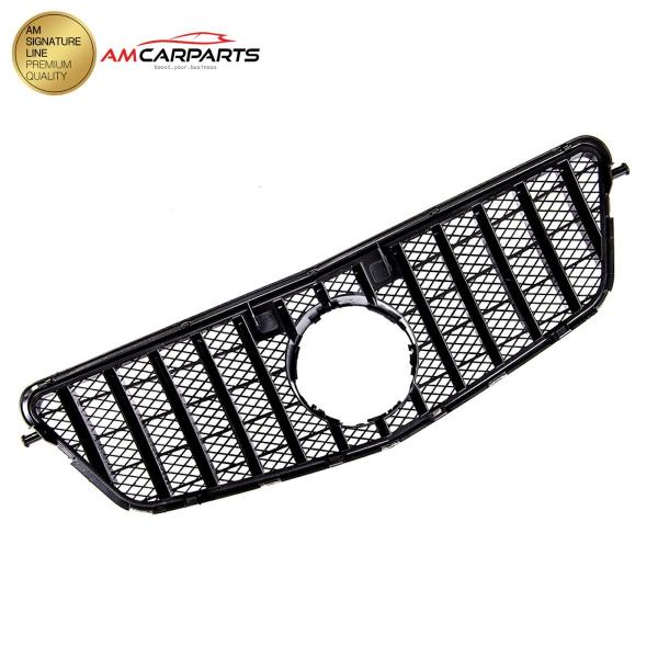 Upgrade Design Kühlergrill / Sportgrill für Mercedes Benz E-Klasse W212 / S212 Vor-Facelift 09-13 Hochglanz schwarz