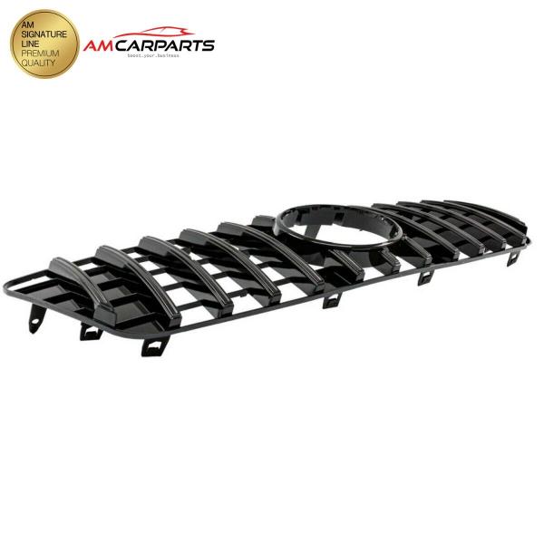Upgrade Design Kühlergrill / Sportgrill für Mercedes ML-Klasse / M-Klasse W164 Facelift 09-12 Hochglanz schwarz