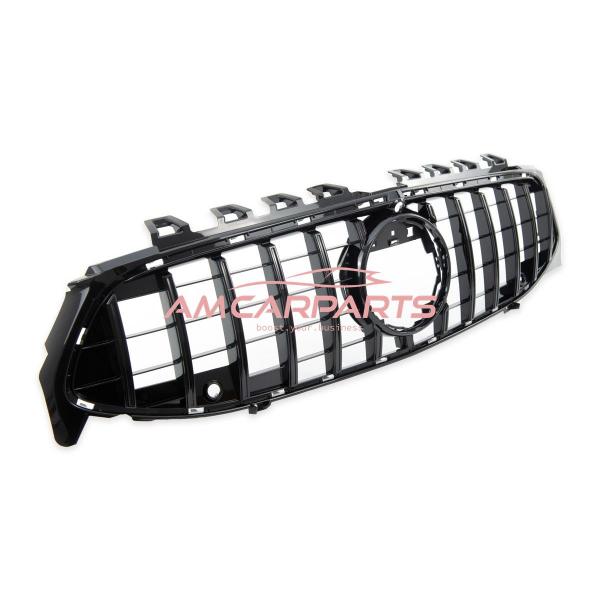 Upgrade Design Kühlergrill / Sportgrill passend für Mercedes Benz CLA C118 / X118 19+ Hochglanz schwarz