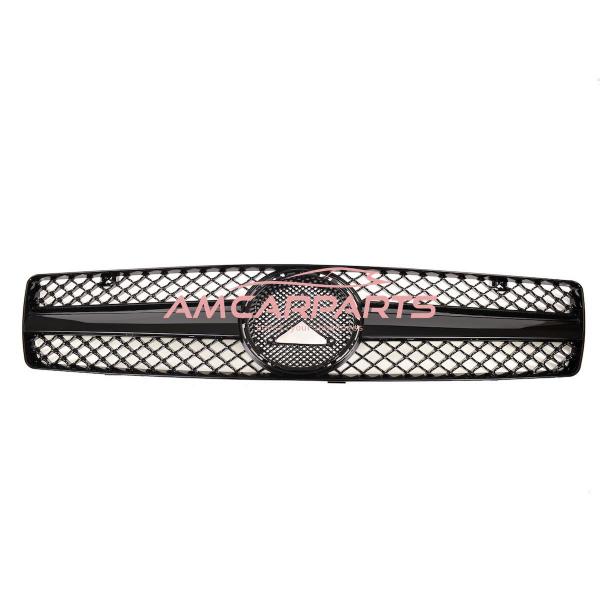 Upgrade Design Kühlergrill / Sportgrill passend für Mercedes Benz SL R129 89-01 Hochglanz schwarz