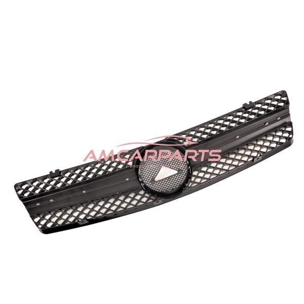 Upgrade Design Kühlergrill / Sportgrill passend für Mercedes Benz SL R129 89-01 Hochglanz schwarz