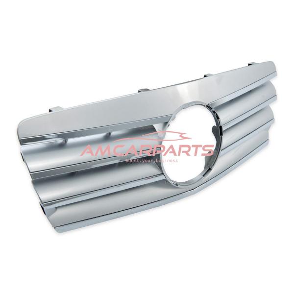 Upgrade Design Kühlergrill / Sportgrill passend für Mercedes Benz C-Klasse W202 / S202 00-07 Matt silber / chrom