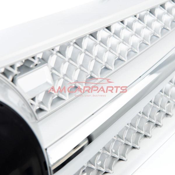 Upgrade Design Kühlergrill / Sportgrill für Mercedes Benz CL-Klasse (C215) 99-06 Matt silber / chrom