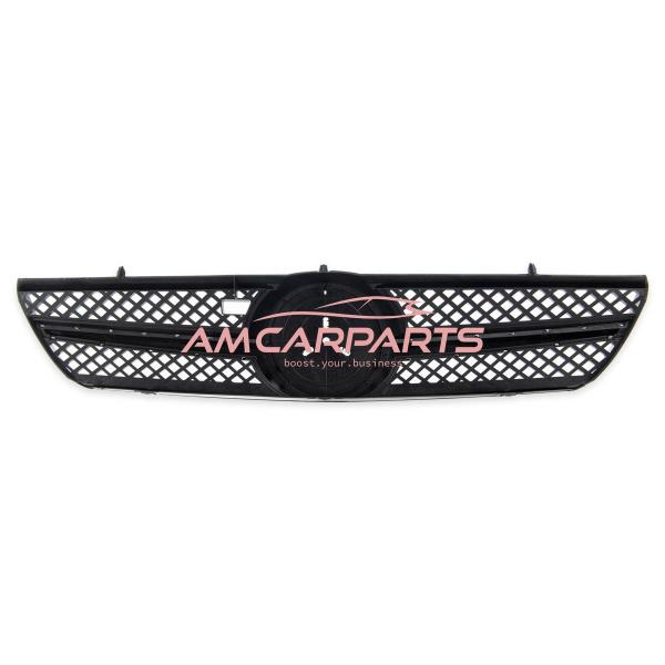 Upgrade Design Kühlergrill / Sportgrill für Mercedes Benz CL-Klasse (C215) 99-06 Hochglanz schwarz / chrom