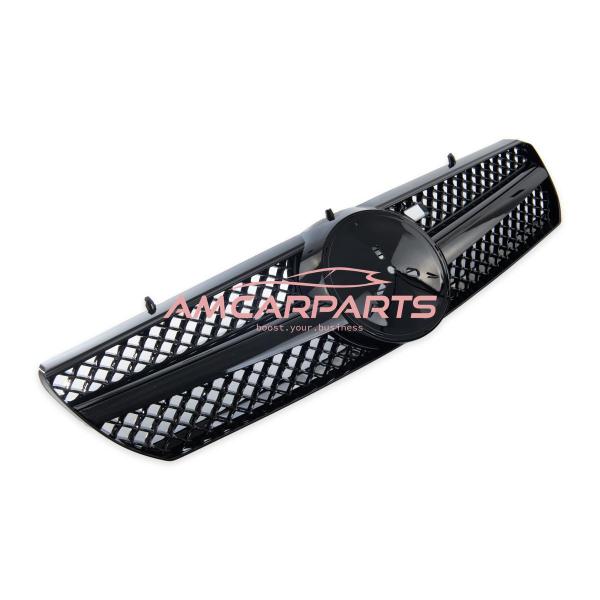 Upgrade Design Kühlergrill / Sportgrill für Mercedes Benz CL-Klasse (C215) 99-06 Hochglanz schwarz