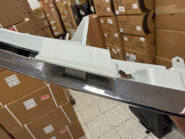 B-Ware - Upgrade Sportgrill / Kühlergrill für Mercedes Benz ML W164 05-08 silber/chrom