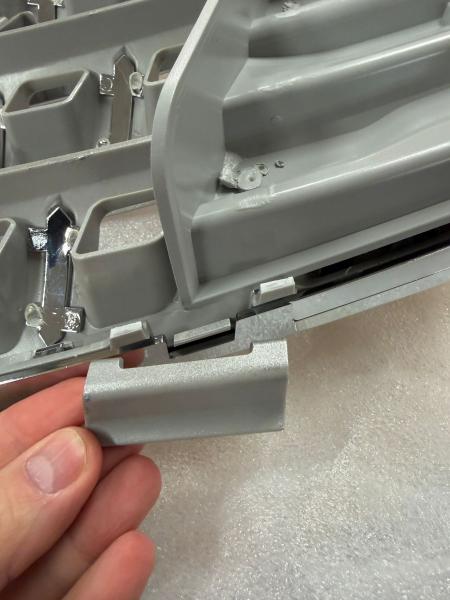 B-Ware - Upgrade Sportgrill / Kühlergrill für Mercedes Benz ML W164 05-08 silber/chrom