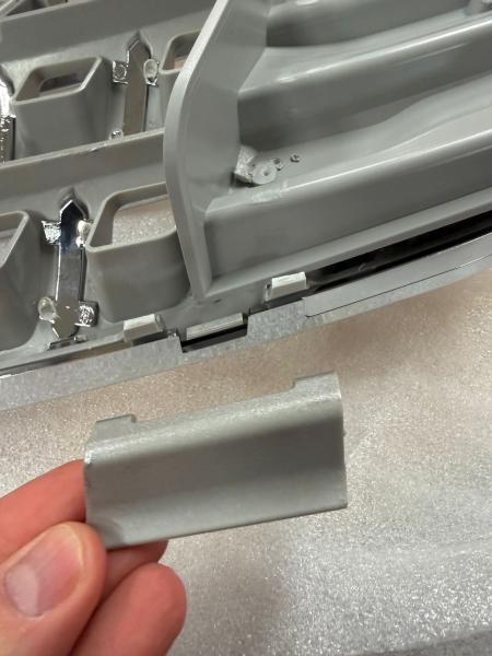 B-Ware - Upgrade Sportgrill / Kühlergrill für Mercedes Benz ML W164 05-08 silber/chrom