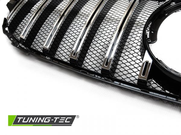Upgrade Sportgrill / Kühlergrill für Mercedes Benz C-Klasse W205/S205 Lim./T-Modell ab 2018 schwarz/chrom