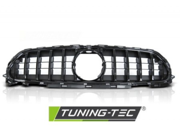 Upgrade Sportgrill / Kühlergrill für Mercedes Benz E-Klasse W213 Mopf. 20-23 schwarz/hochglanz-schwarz