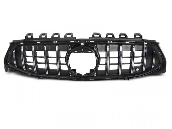Upgrade Sportgrill / Kühlergrill für Mercedes Benz CLA X118 / C118 19-23 schwarz/chrom