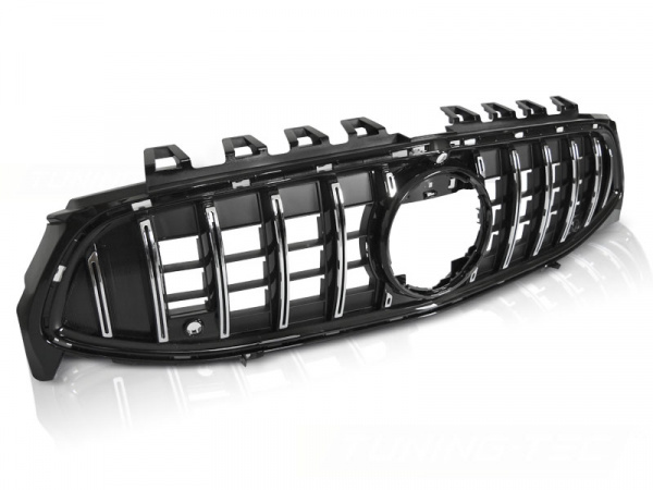 Upgrade Sportgrill / Kühlergrill für Mercedes Benz CLA X118 / C118 19-23 schwarz/chrom