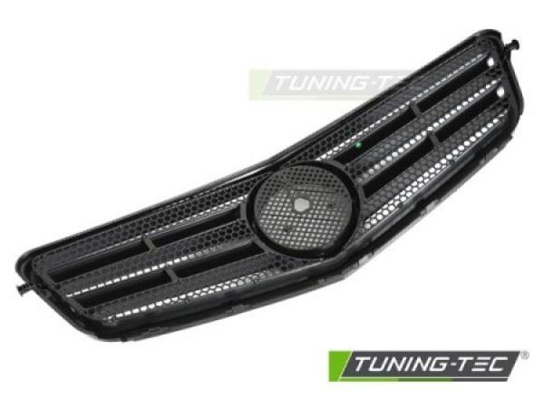 Upgrade Sportgrill / Kühlergrill passend für Mercedes Benz C-Klasse W204 07-14 Hochglanz schwarz / Chrom