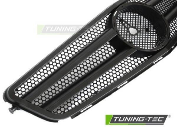 Upgrade Sportgrill / Kühlergrill passend für Mercedes Benz C-Klasse W204 07-14 Matt schwarz