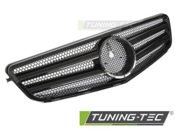 Upgrade Sportgrill / Kühlergrill passend für Mercedes Benz C-Klasse W204 07-14 Hochglanz schwarz